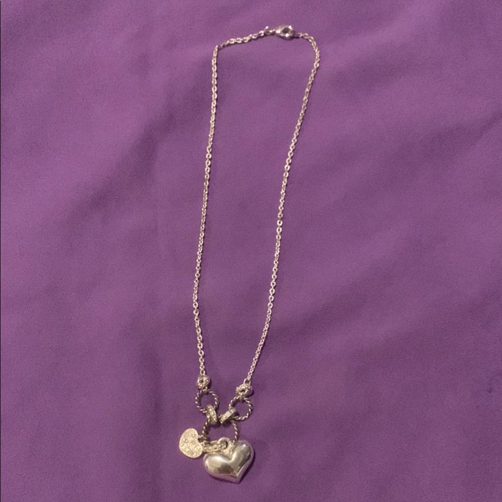 Silver Heart Pendant Necklace